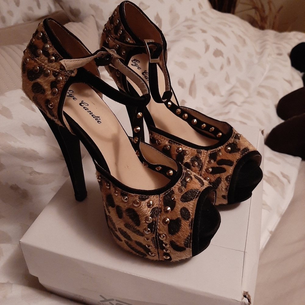 Leopard Print Heels - image 1